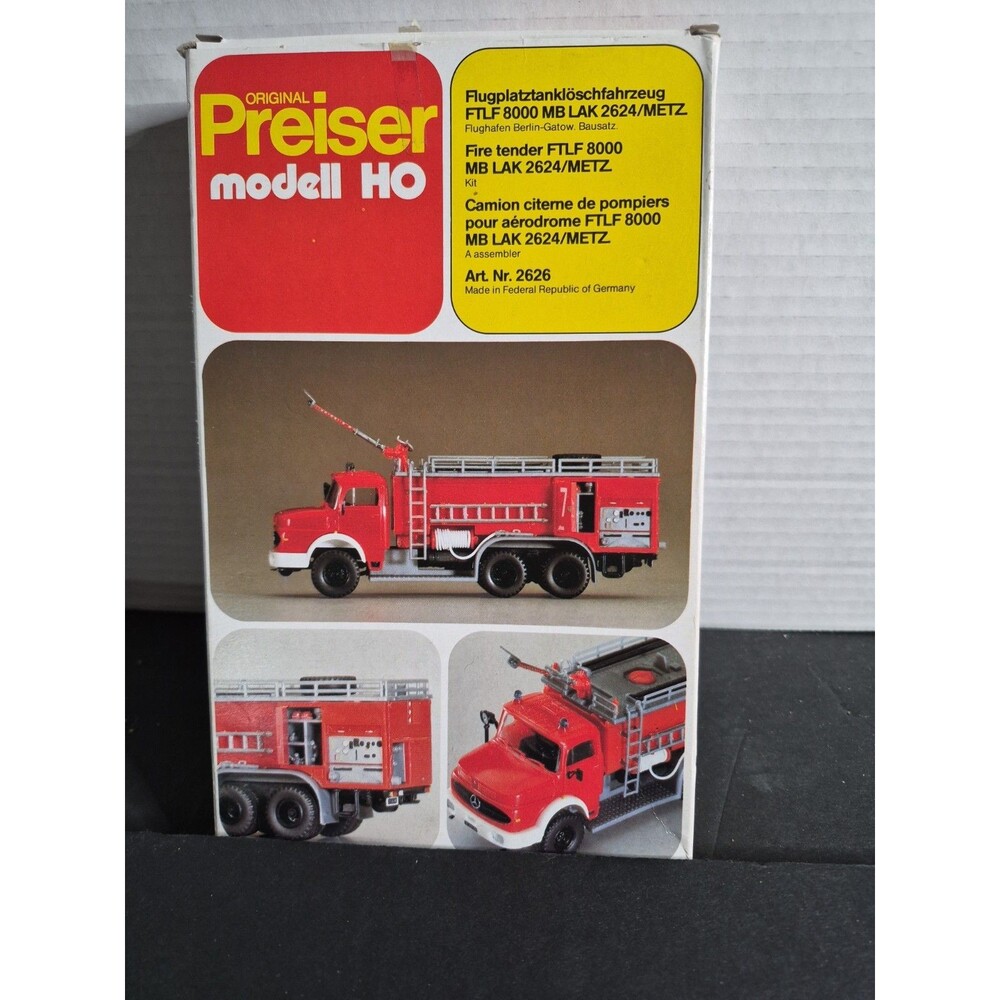 Preiser HO Modell Fire Engine #2626
